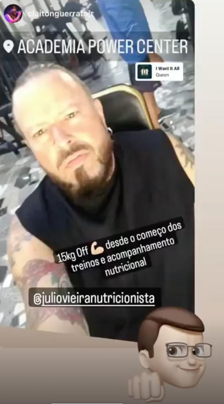 Story Instagram de @claitonguerratoir